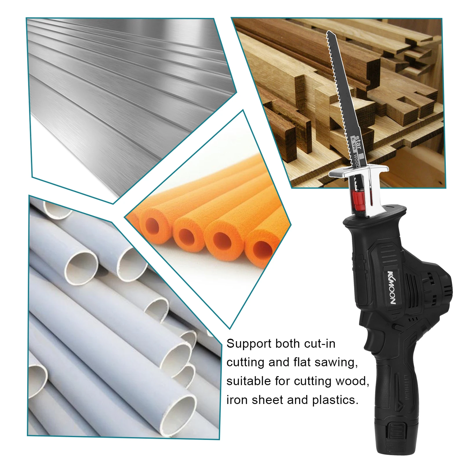 Mini Garden Tool Household Portable Electric Power Wood Bamboo Metal Saber Saw