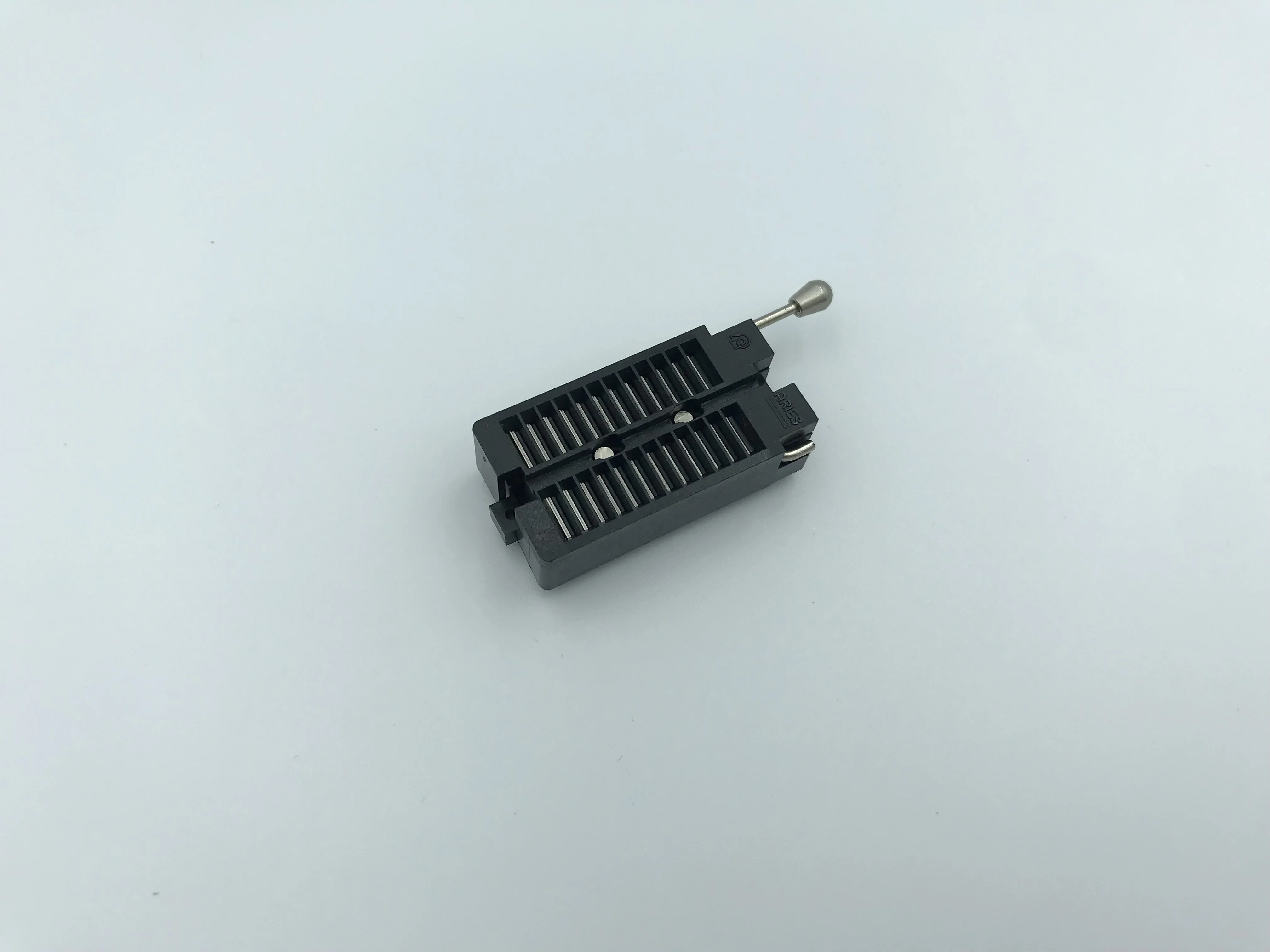  2 54 мм тестовая розетка ZIF IC с круглым штырем черного
