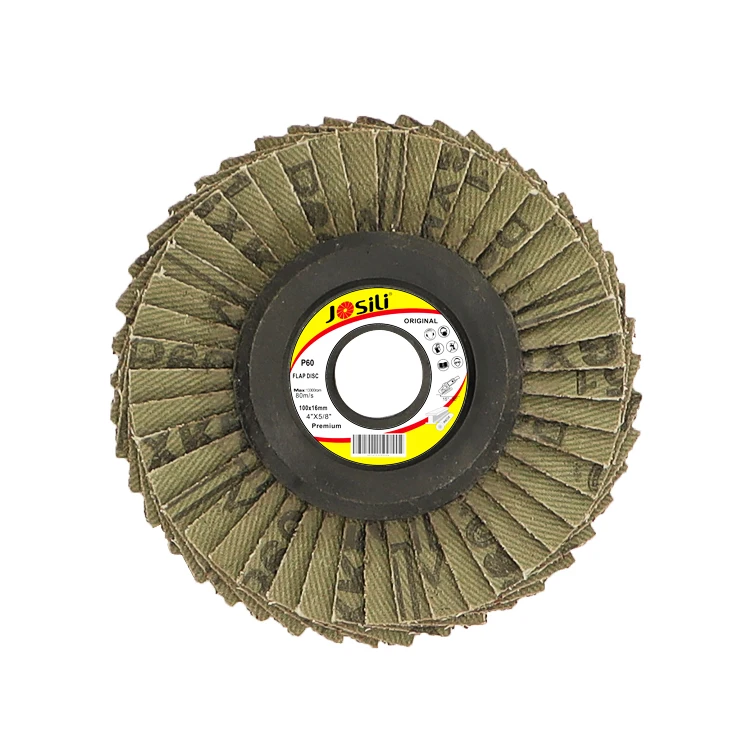 100x16MM abrasive aluminium calcined oxide flexible flap disc