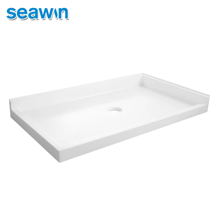 Seawin Double Threshold Flat Bath Acrylic Base Shower Floor Tray