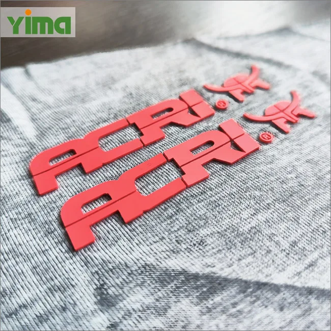 Creat your own LOGO design TPU PET Silicone flotcking label heat transfer patch with iron 3D LOGO labels for clothes