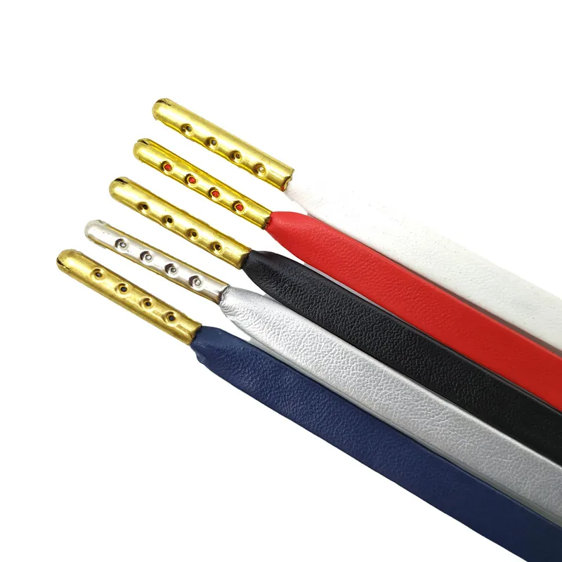 Yrunfeety Shoelace 100-180CM Flat Leather Shoelaces 7MM Width Sneaker Leather Laces Luxury Leather Shoe Laces for Boot 8 Colors