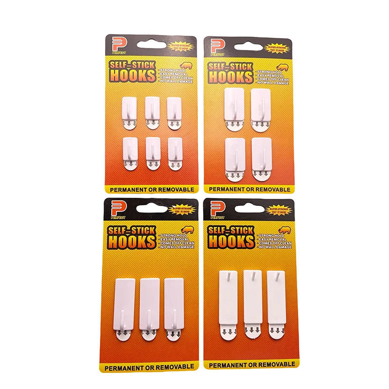 Reusable Sticky Hooks Adhesive Silver Circle and Round Hooks Towel Holder