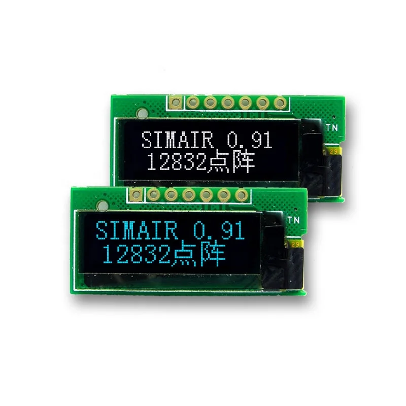 Модуль ЖК-экрана Mono 0,91 дюйма с последовательным интерфейсом 12832, spi 7pin, 128x32, oled-дисплей 0,91 для ardrino