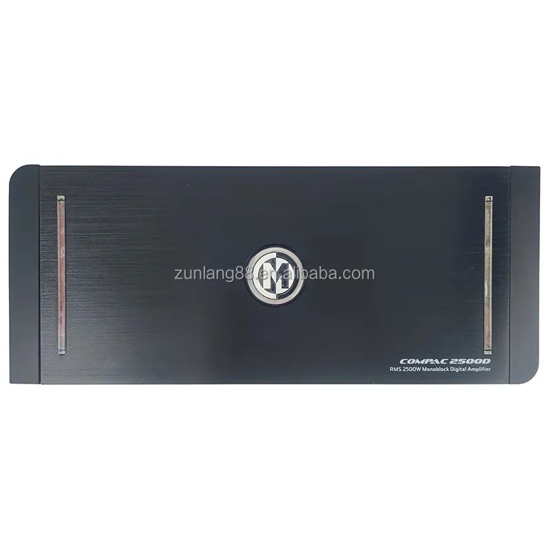 Monoblock car sound subwoofer amplifier 2 channel Bass Amplifiers RMS 2500W Linkable Mono Block car amplifier 2 channel Class D