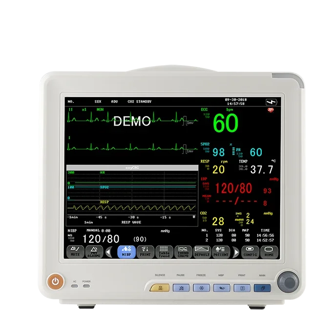 Medical Device 12 Inch Touch Screen Multi Parameter Vital Signs Monitor TFT Screen Patient Monitor for ICU