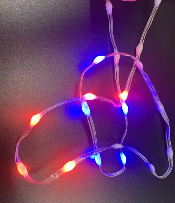 mini 3D soft sk6812 ws2812 tiny Christmas full color programmable rgb led string light