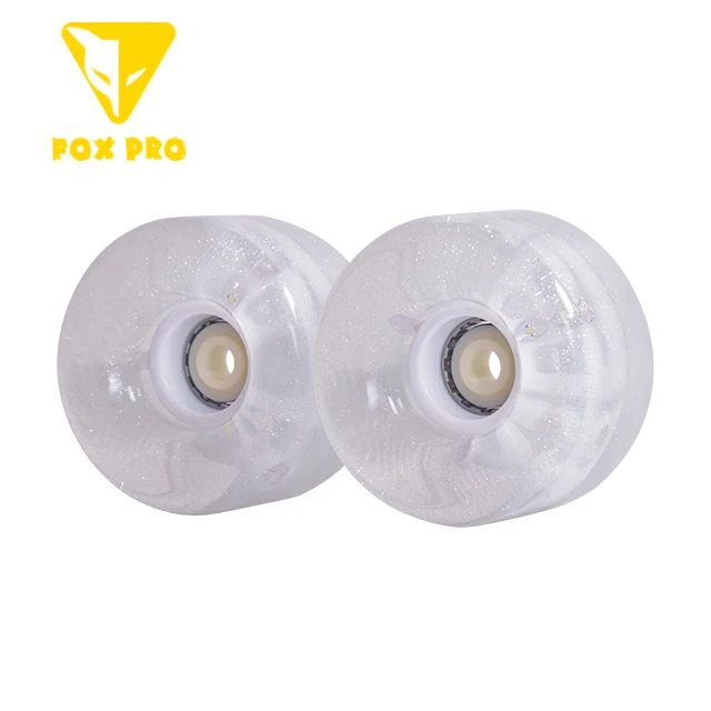 FOX PRO Colorful Outdoor Roller Skate Flashing Flat Flower Luminous Brake Roller Skates Wheels