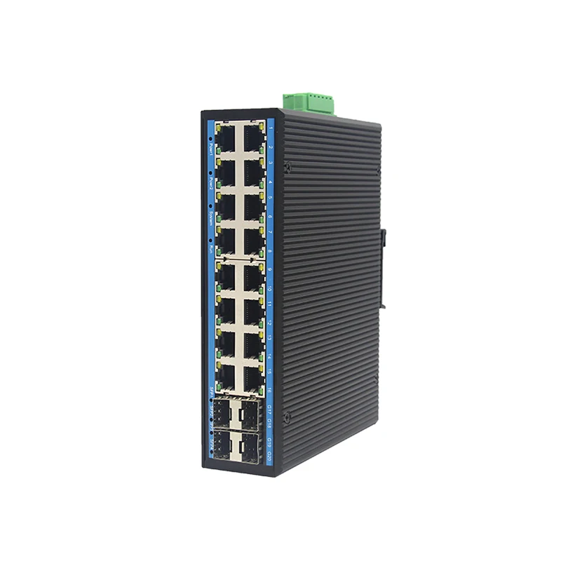 AS-EFS16G4F-M промышленная распределительная 16 GE 4 гигабитный управляемый коммутатор широкий диапазон температуры din-рейка