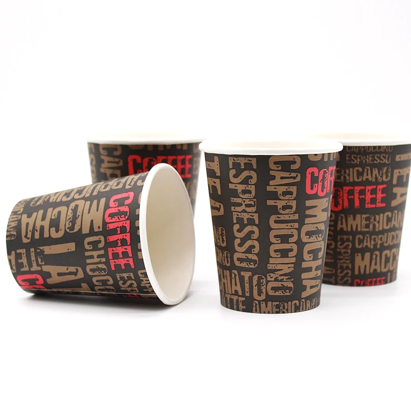 Biodegradable Custom Logo Coffee 8oz Disposable Cup Paper Manufacturers