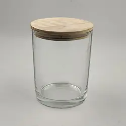 Transparent Candle Containers Custom Logo Sizes Color Luxury Geo Cut Clear Glass Candle Jars Vessels Holders with Lids