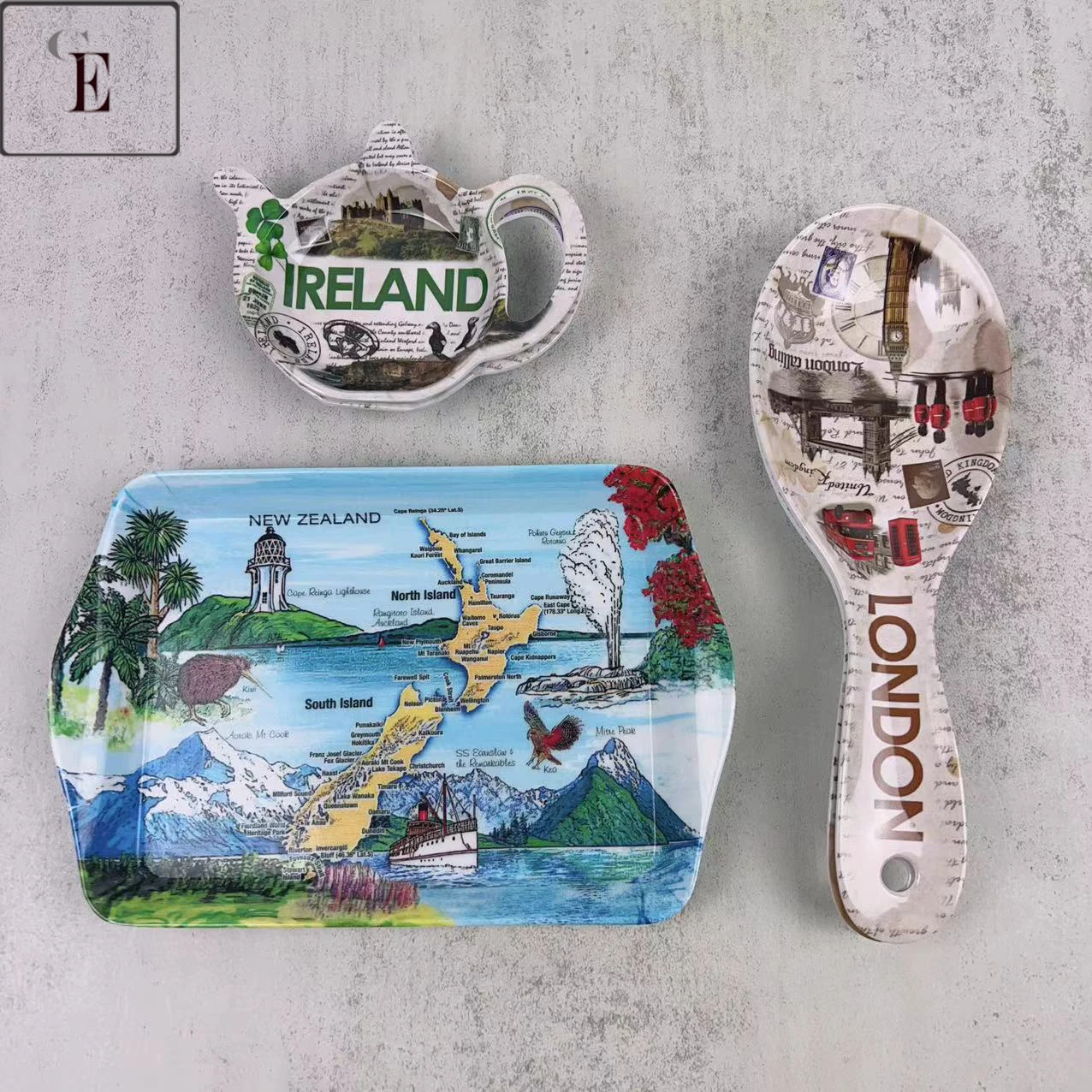 Wholesale Custom Printed Melamine Plastic Tray Food Grade Melamine Serving Trays