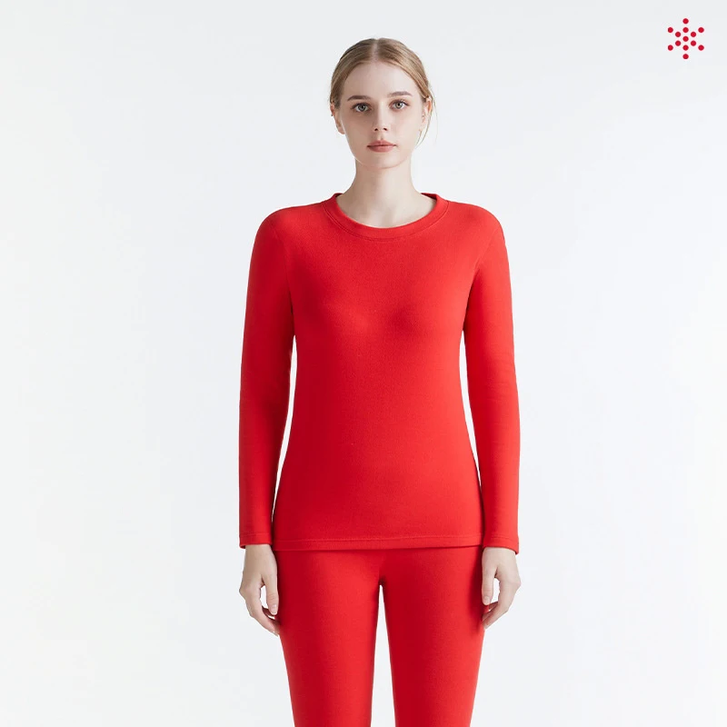 Winter silk wool warm underwear for men plus fleece thick long Johns velvet no trace heating warm suit for women