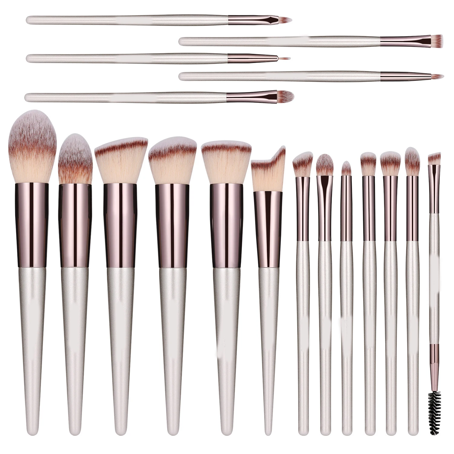 Customizable logo 18 Pcs Professional Makeup Brush Eyeshadow Foundation Powder Cosmetic tools Makeup Brush set Tools Kit