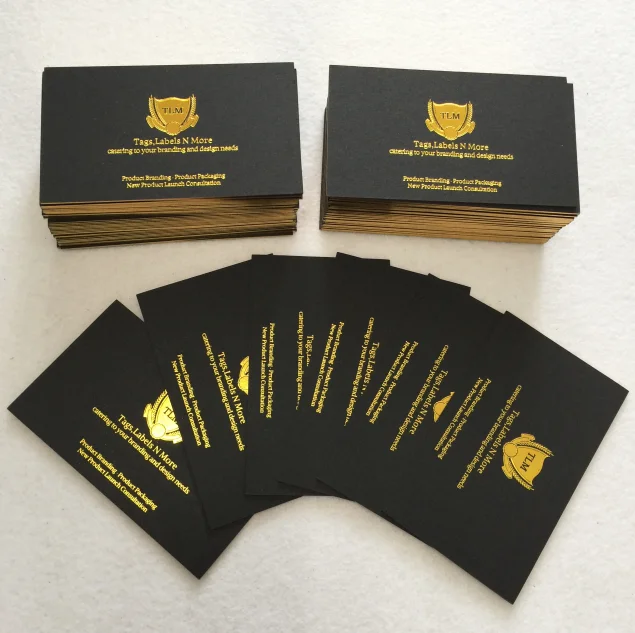 
Профессиональная печать Роскошная золотая фольга горячий штамп черный матовый спасибо открытки 100 для моего малого бизнеса 