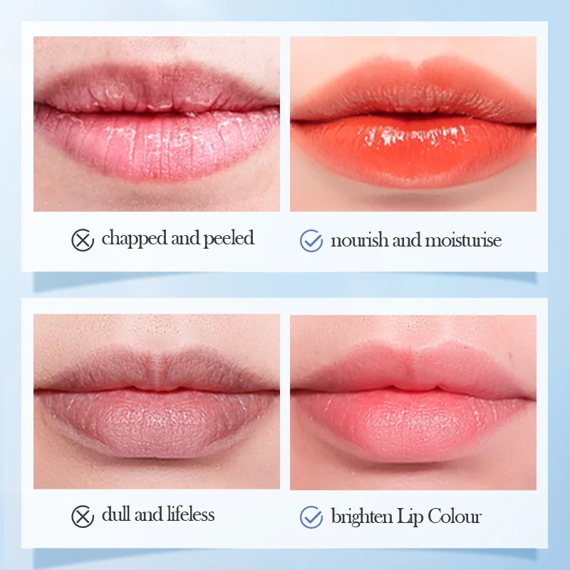 SADOER Fruity Hydrate Moisturizing Lips Brighten Long Lasting Plump Anti-dryness Blue Magic Color Change Lipstick