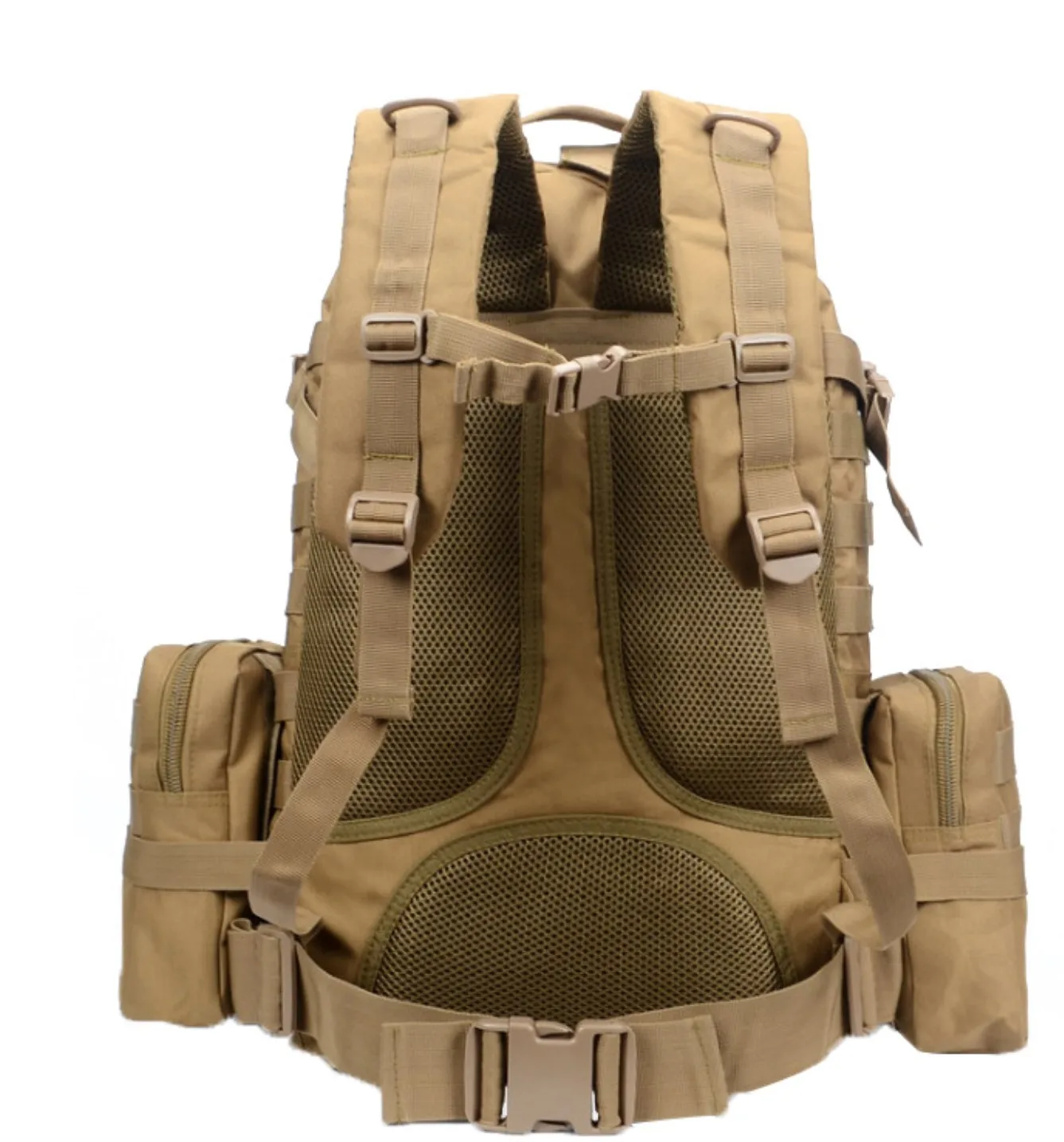 55L Tactical Molle system backpack with Built-up 3 MOLLE Bags Rucksacks for Travelling  Hunting Fishing Camping Hiking