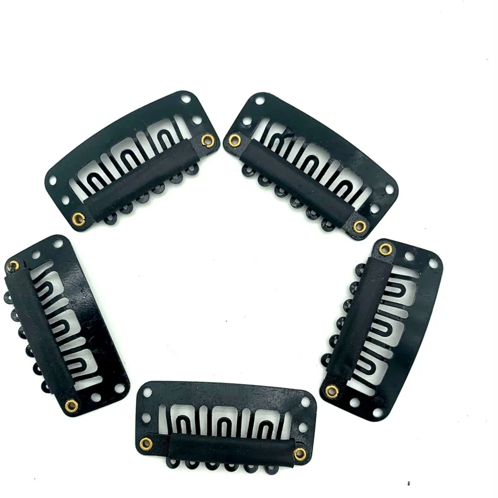 2 8 3 u образные зажимы черные для наращивания волос 1000 шт. в пакете