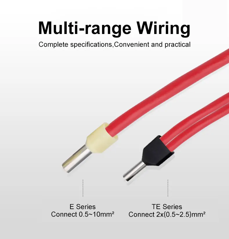 E6012 Wire Connectors Electrical Insulated Ferrules Terminals End Cord Terminals