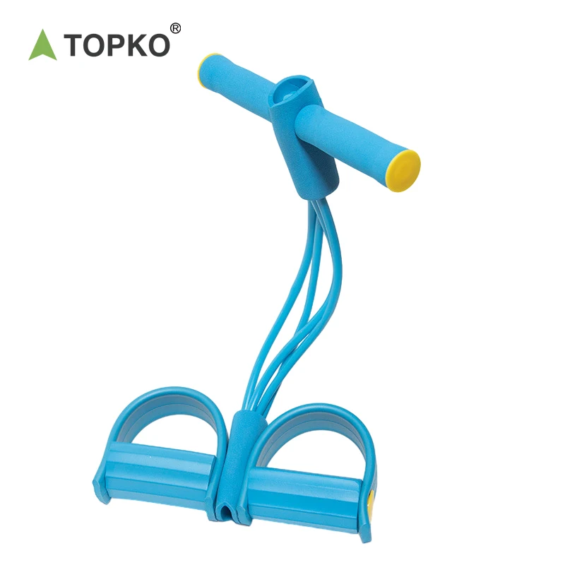 TOPKO Stocked Flexible Tension Bands indoor yoga feet-pedal tension resistance tension bands