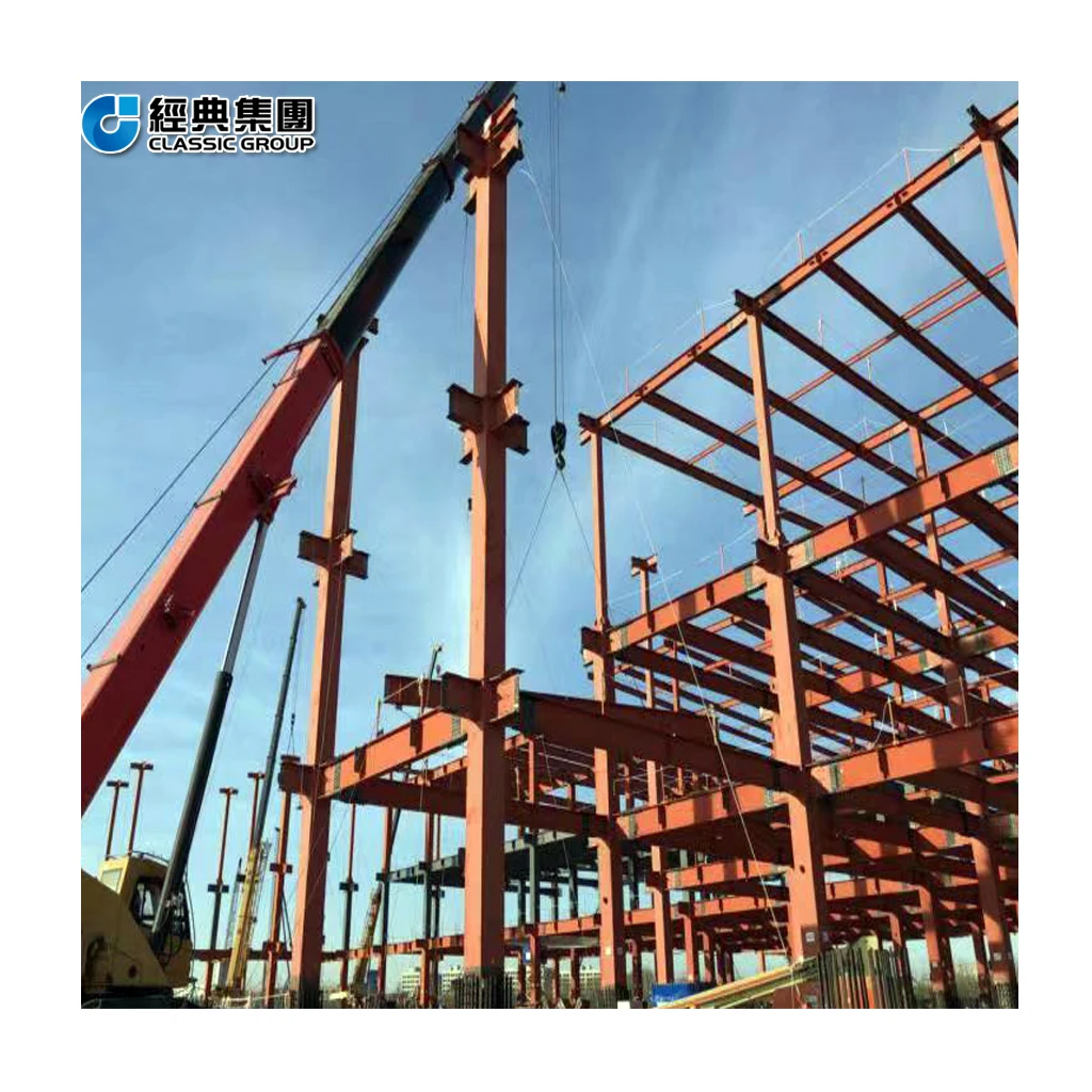 prefab steel frame high rise steel apartment building/steel structure office building