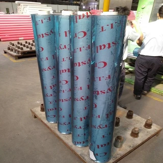 Factory wholesale PVC film roll soft glass protection pvc transparent film