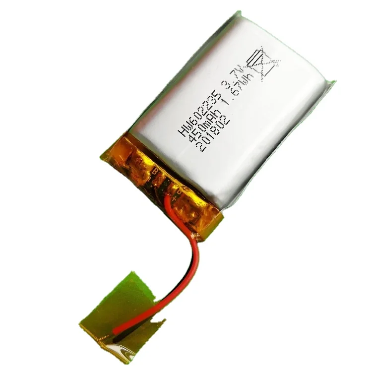 Customized 3.7v li-ion polymer battery 450mAh rechargeable lithium polymer batteries for smart watch