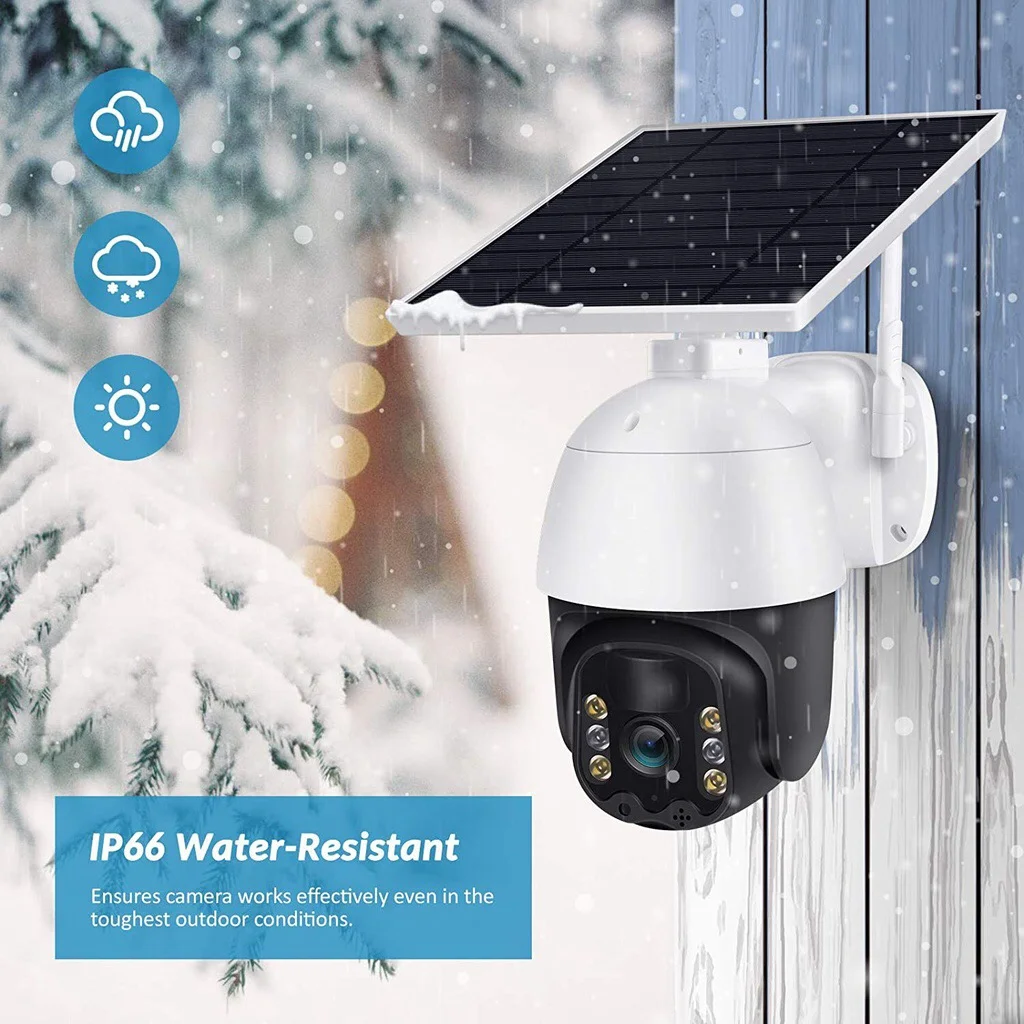 2MP PTZ 4G IP Camera Outdoor Digital Zoom Wireless H.265 P2P Security CCTV Camera Two Way Speak Audio AI Human Auto-Tracking
