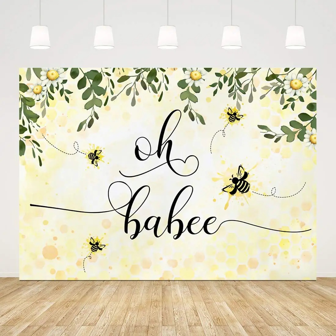 Это для мальчиков и девочек фотография Baby shower фото стенд реквизит баннер Oh Bee тема Shower фон