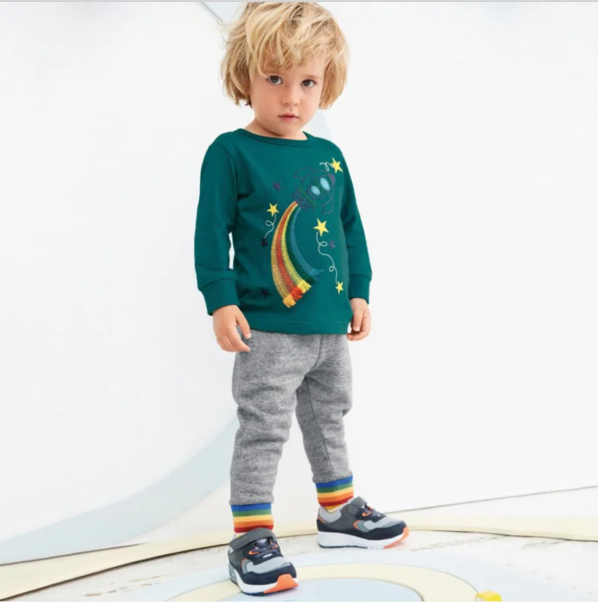 Manufacturer Children Boy Clothes Set China with Embroidery in Cotton Casual Cartoon Guangdong 100% Cotton 1pcs in a Poly Bag