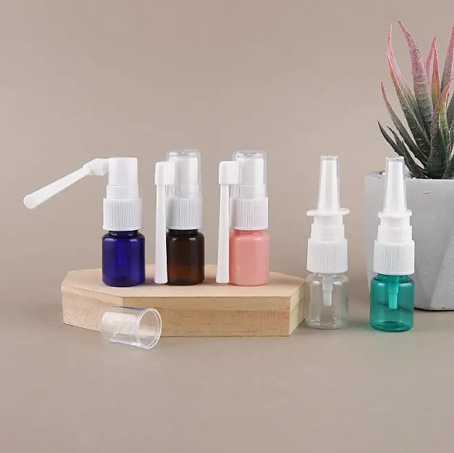 Empty White Oral Nasal Throat Mist Spray Bottle for Pharmaceutical Packaging