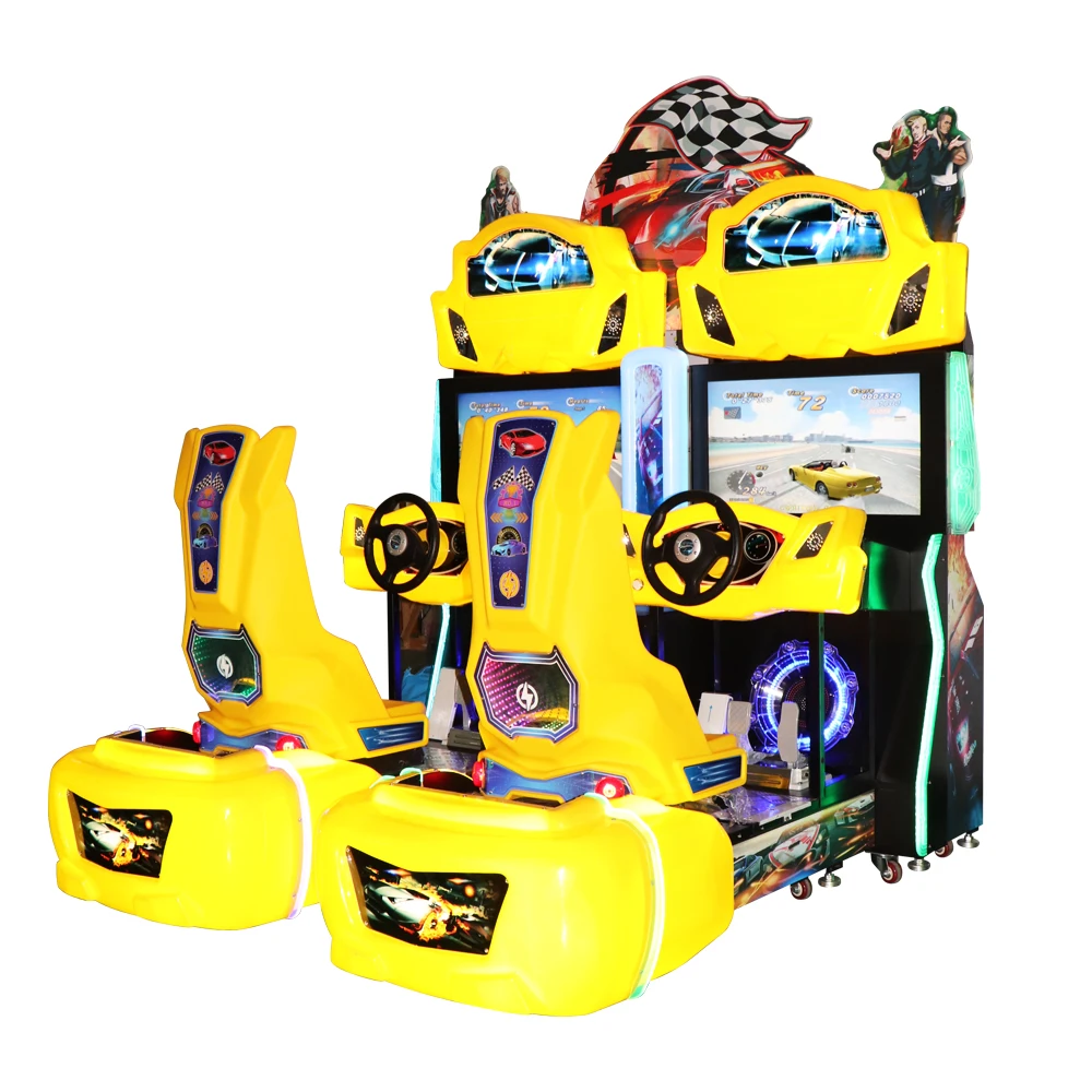 Funpark Popular Two-player Racing Game Simulation Driving Car Coin Operated Games Machine