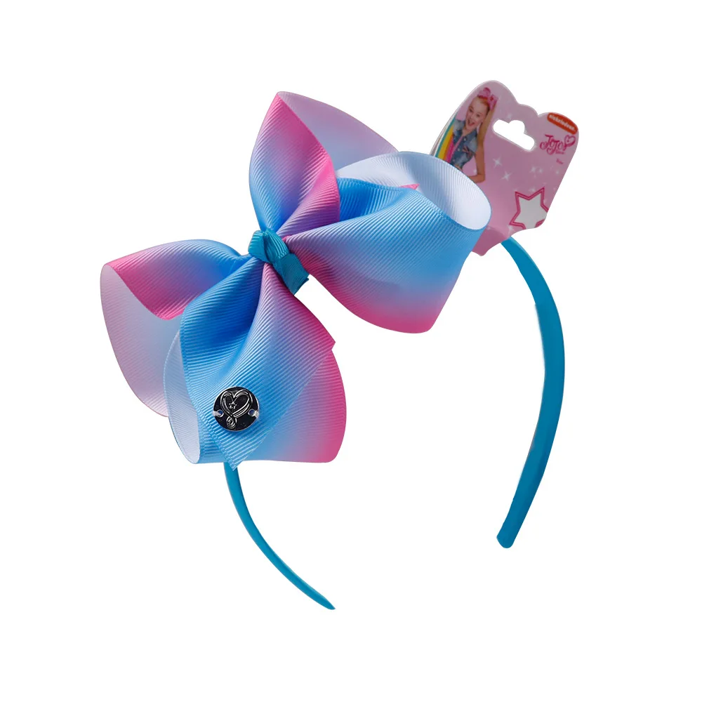 JOJO Hair Bows band Girls  Kids Hair band Siwa Large Sequin 6 Inch Women Girl Lady Baby Kids Grosgrain Ribbon 1pc/opp Bag