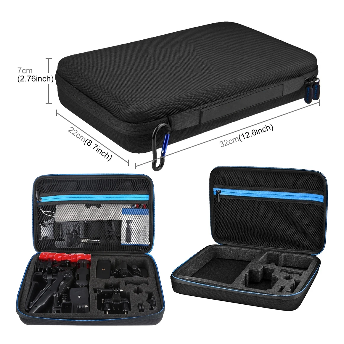 
Total Ultimate Combo Kits Professional Action Camera Accessories Bag 