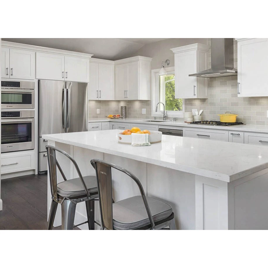 Modern Design European Style Solid wood white  Painting Finished Custom DIY shaker kitchen cabinet