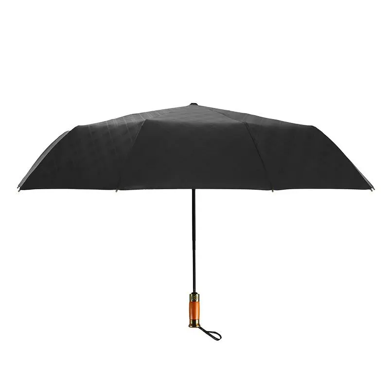 Luxury Automatic Open Three Folding Regenschirm Business Men Sun Rain Paraguas New Design Foldable Umbrella Custom logo Printing