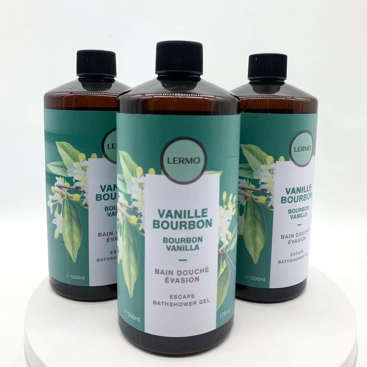 LERMO  OEM/ODM Osmanthus Scented Body Wash  500ml Refreshing Moisturizing Home Use  Body Wash Long Lasting Fragrance Shower Gel