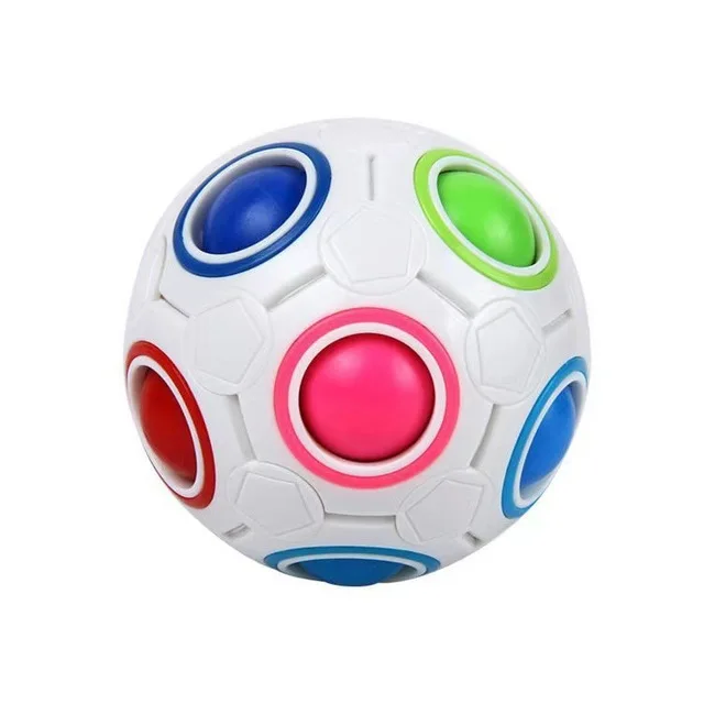 Cube Ball Antistress Rainbow Football Puzzle Kids Toys for Children Stress Reliever Toy Anti Stress Rubber Kids