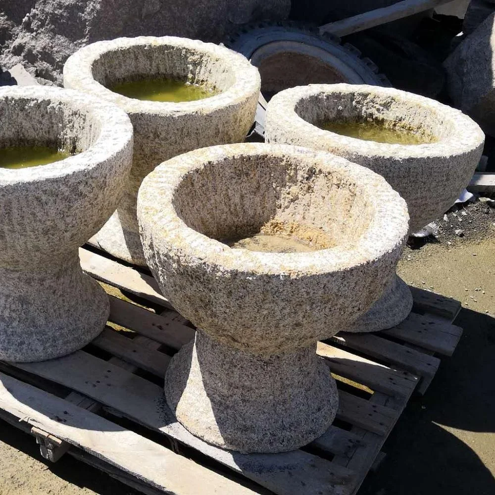 garden stone granite water trough garden decoration flower planters