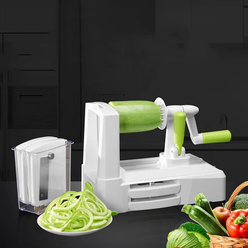 Multifunctional Adjustable Thickness Vegetable Spiral Slicer Kitchen Tool Cooking Veget Spiralizer