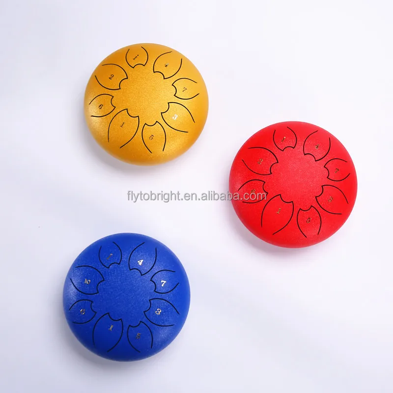 6inch 8Note Tongue drum & Handpan Musical instrument C Key