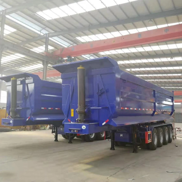 45cbm 80 Tons 4axles U-shape Dump Truck Trailers /tipper Semi Trailer