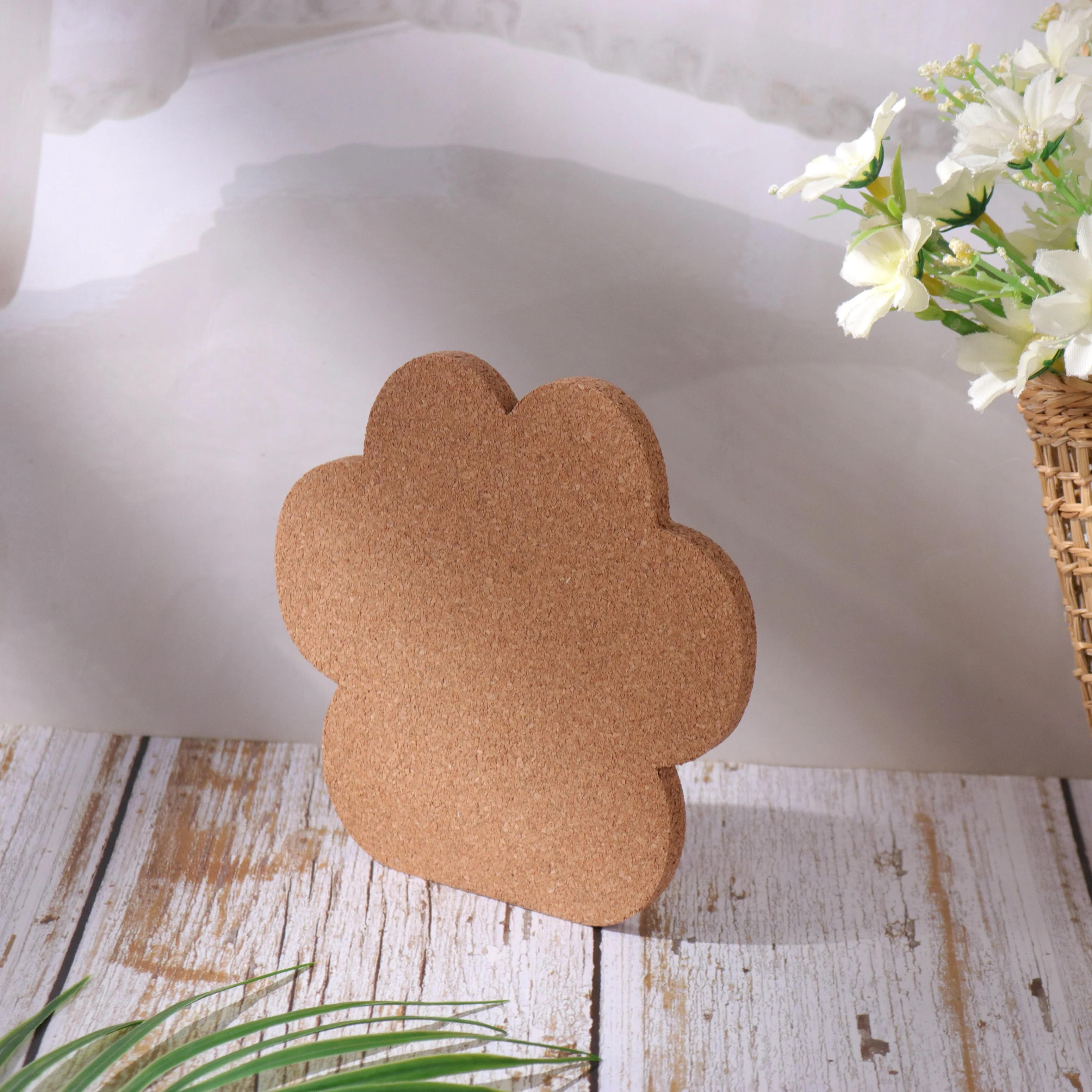 New design tree shape wood cup mat table coaster cork coasters for drinks