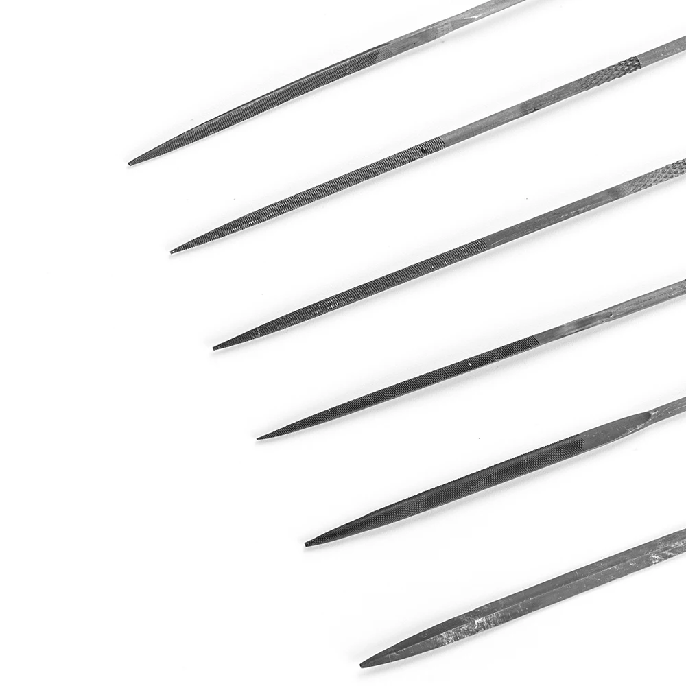 12 шт. в упаковке GCr15 сталь 3mmX140mm точность деревообрабатывающий ювелирных изделий ручной инструмент Мини Алмазный Набор надфилей