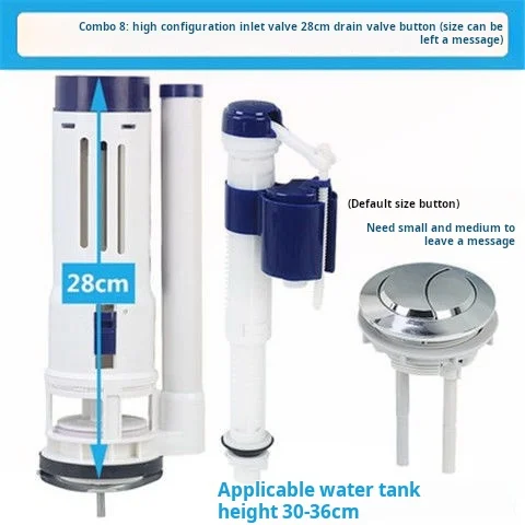 Toilet Fill Flush Dual-flush Cistern Full Fittings Toilet Tank Bathroom Accessories