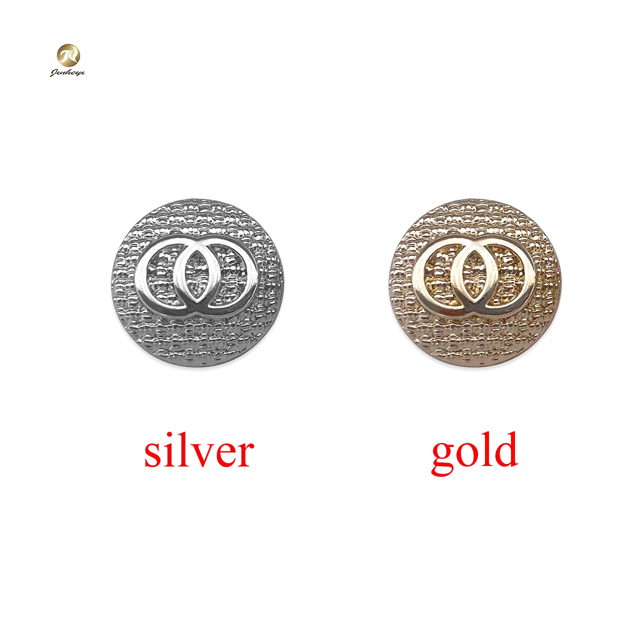 Garment Accessories Custom Cc Style Luxury 20 Mm Metal Blazer Button Golden Metal Button For Coat