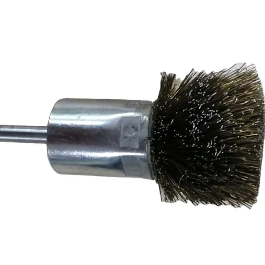 FUMAIT  High quality Brass-coated  stainless steel 304 abrasive nylon Wire End brush