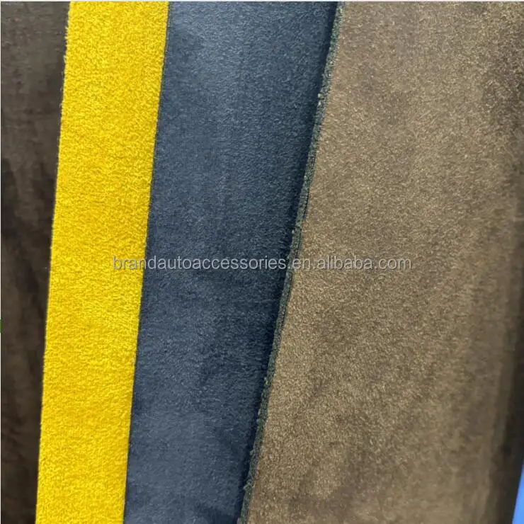 Pin hole grain Microfiber articical leather & fabric for car dashboard covers material