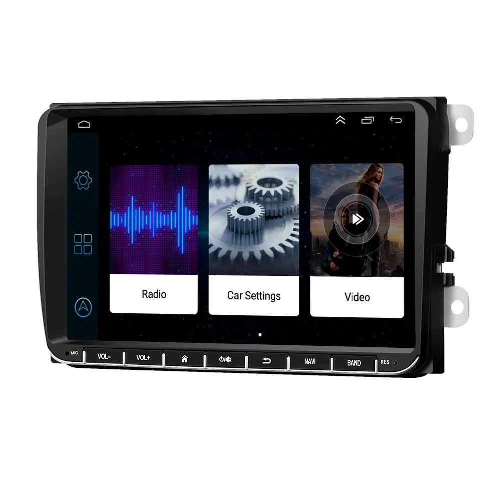 Car Radio For VW  Skoda Golf 5 6 Polo Passat Auto radio player 9 inch Universal Android 2 din Car Radio GPS Navigation