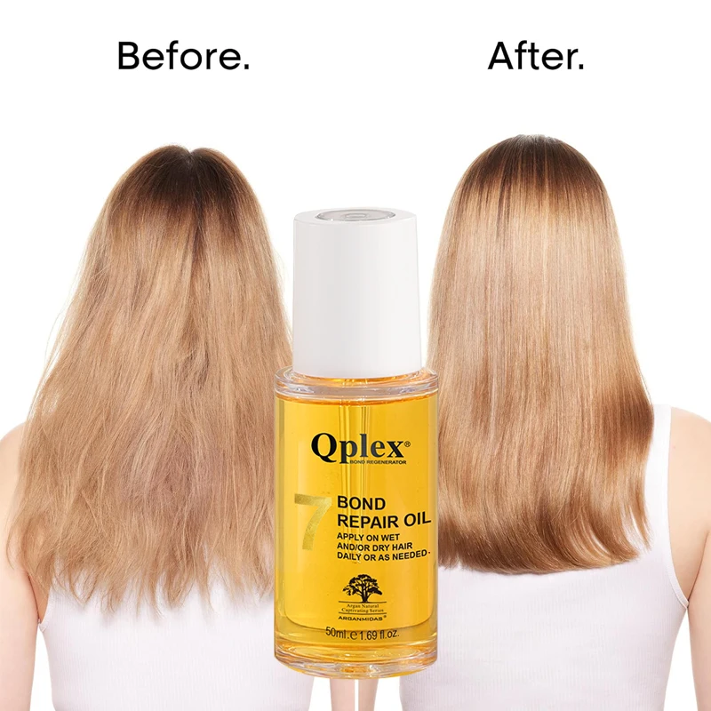 Qplex No.7 Hair Treatment Oil Dye Damaged Soft Anti-High Temperature Repair Hair Care Bonding Oil for dye damage hair